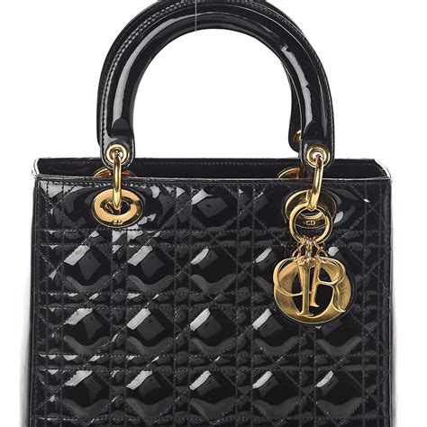 dior sparkly black purse|lady Dior medium black.